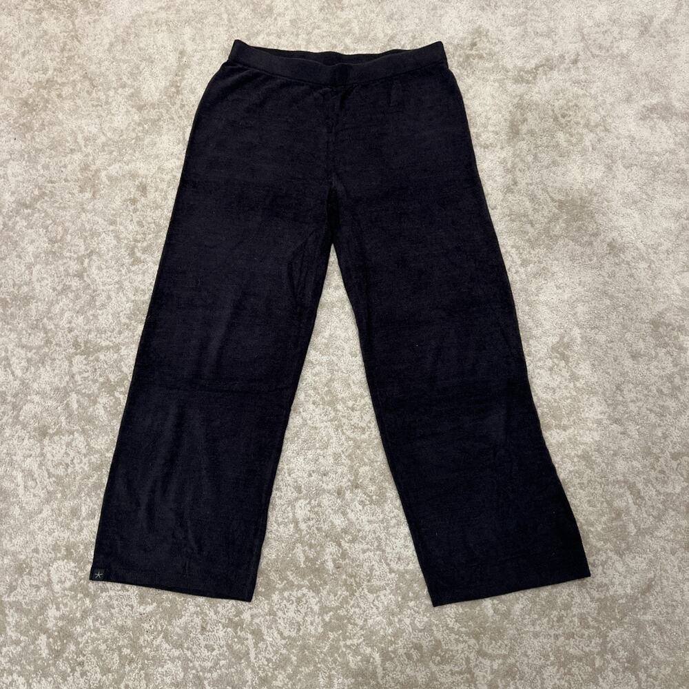 Barefoot Dreams CozyChic Lite Knit Gray Wide Leg Pants Size Large